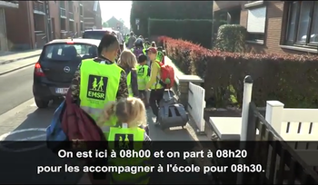 [VIDEO] Un pédibus à Chapelle-Lez-Herlaimont